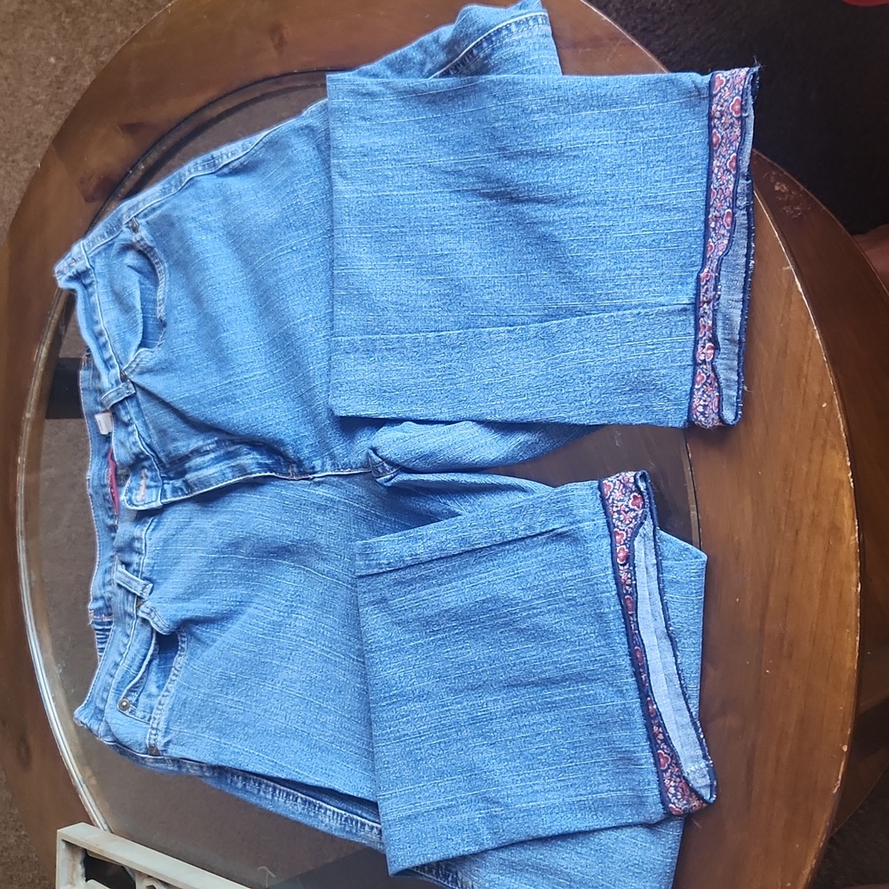 JM collection Denim size 14 with material cuff